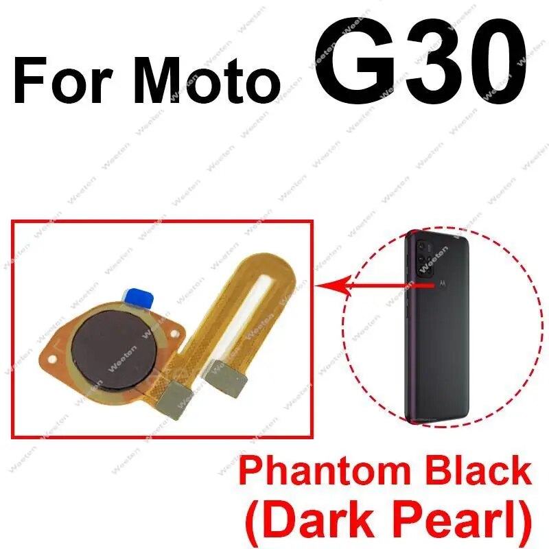 FingerPrint Sensor Flex Cable For Motorola Moto G10 G20 G30 G50 G60 G60S G50 5G Home Button Touch ID Ribbon Replacement Parts. 