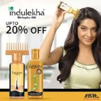 Indulekha Bringha Hair Treatment Oil 100ml Shampoo 200ml