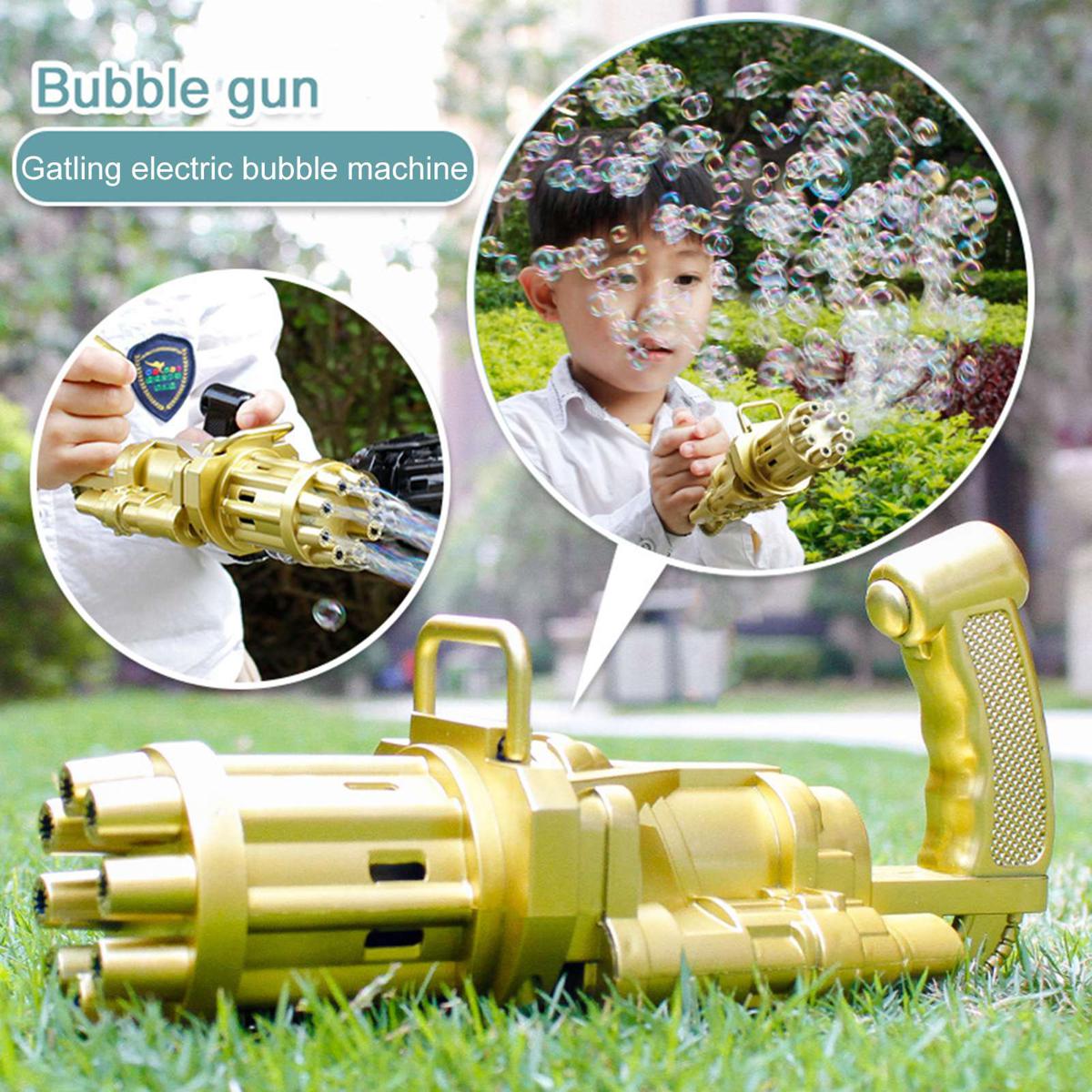 Kids Automatic Gatling Bubble Machine