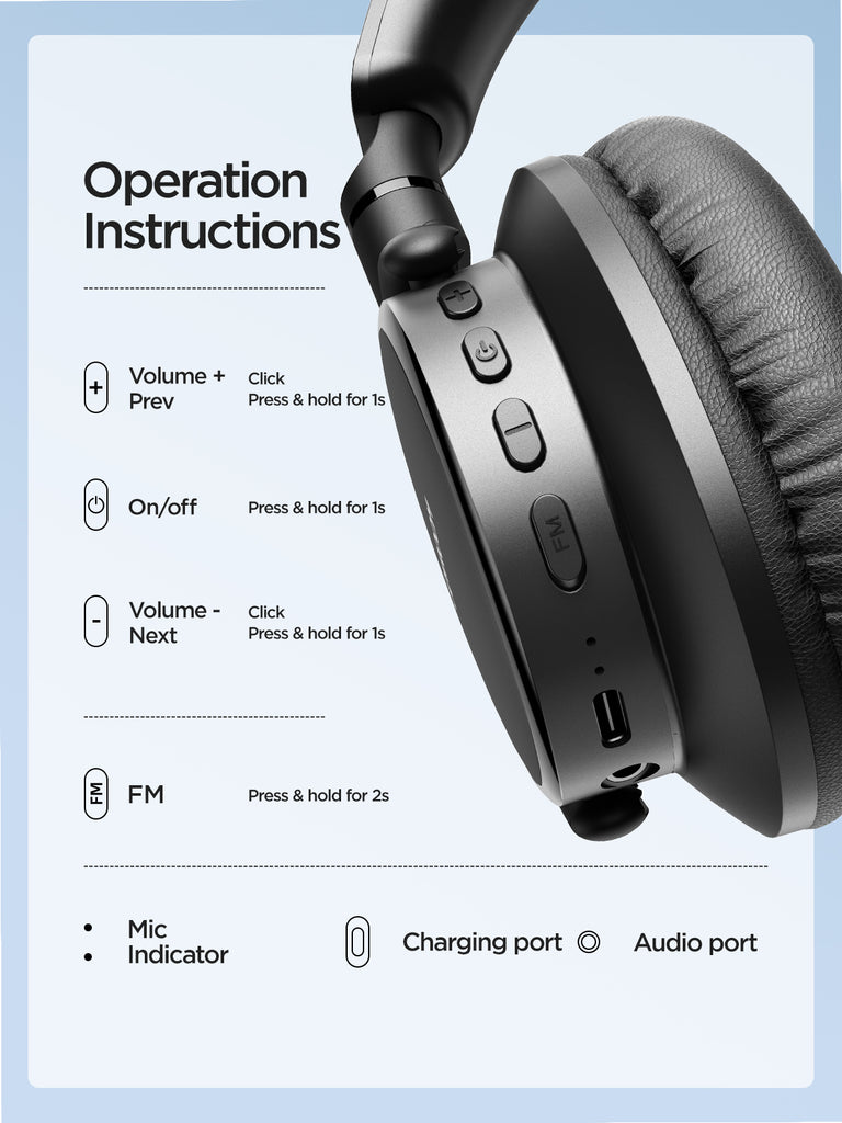 Joyroom JR-OH1 Wireless Bluetooth Headset joyroom headphone. 