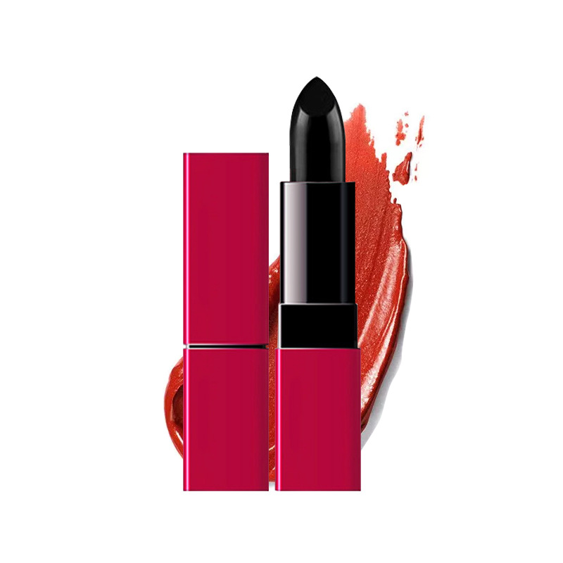 Custom taboo kiss lipstick black widow OEM processing is not easy to decolorize, non-stick cup temperature reddening lipstick OEM. 