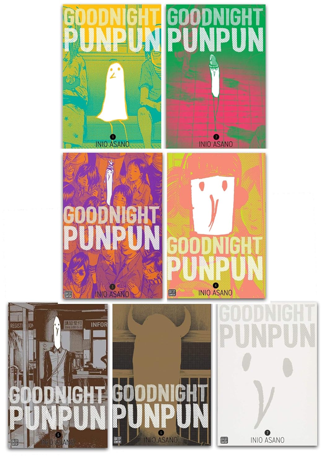 Goodnight Punpun Volume 1-7 Collection 7 Books Set By Inio Asano Paperback