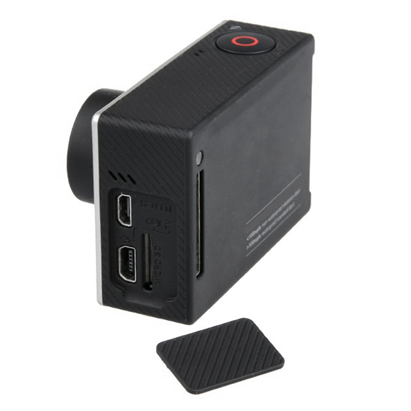 1PCS NEW for Gopro Hero4 Motion Camera Data Side Cover Camera Side Cover Silver Dog Black Dog Camera Data Side Panel. 