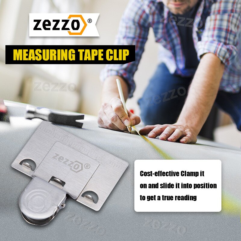 Tape Measures Positioning Clip Corner Edge Clamps Fixed Measurement Accurate Reading Stainless Steel Tape Measurement Dropship. 