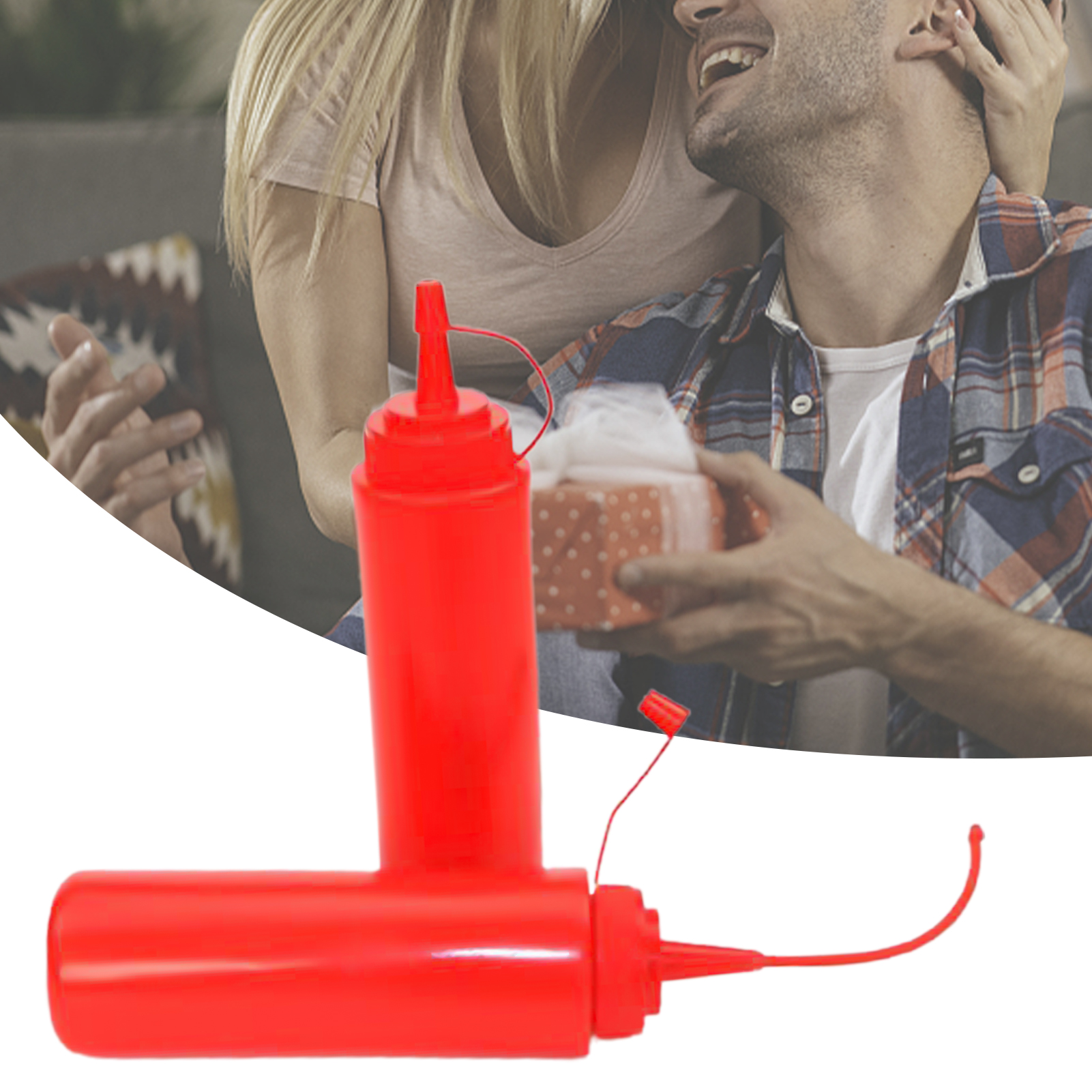 Ketchup Tricky Toy Interesting istic Looking Tomato Bottle Toy. 
