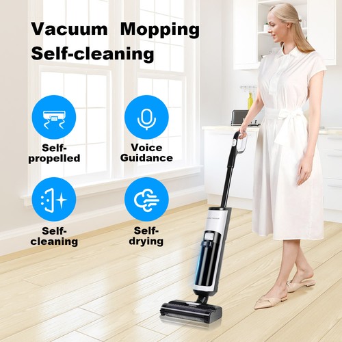Liectroux i7 Pro Cordless Wet Dry Vacuum Cleaner, 14000Pa Suction, Self-Cleaning, Self-Drying, 600ml Clean Water Tank, 35 Mins Runtime, LED Display, Voice Control, Low Noise. 