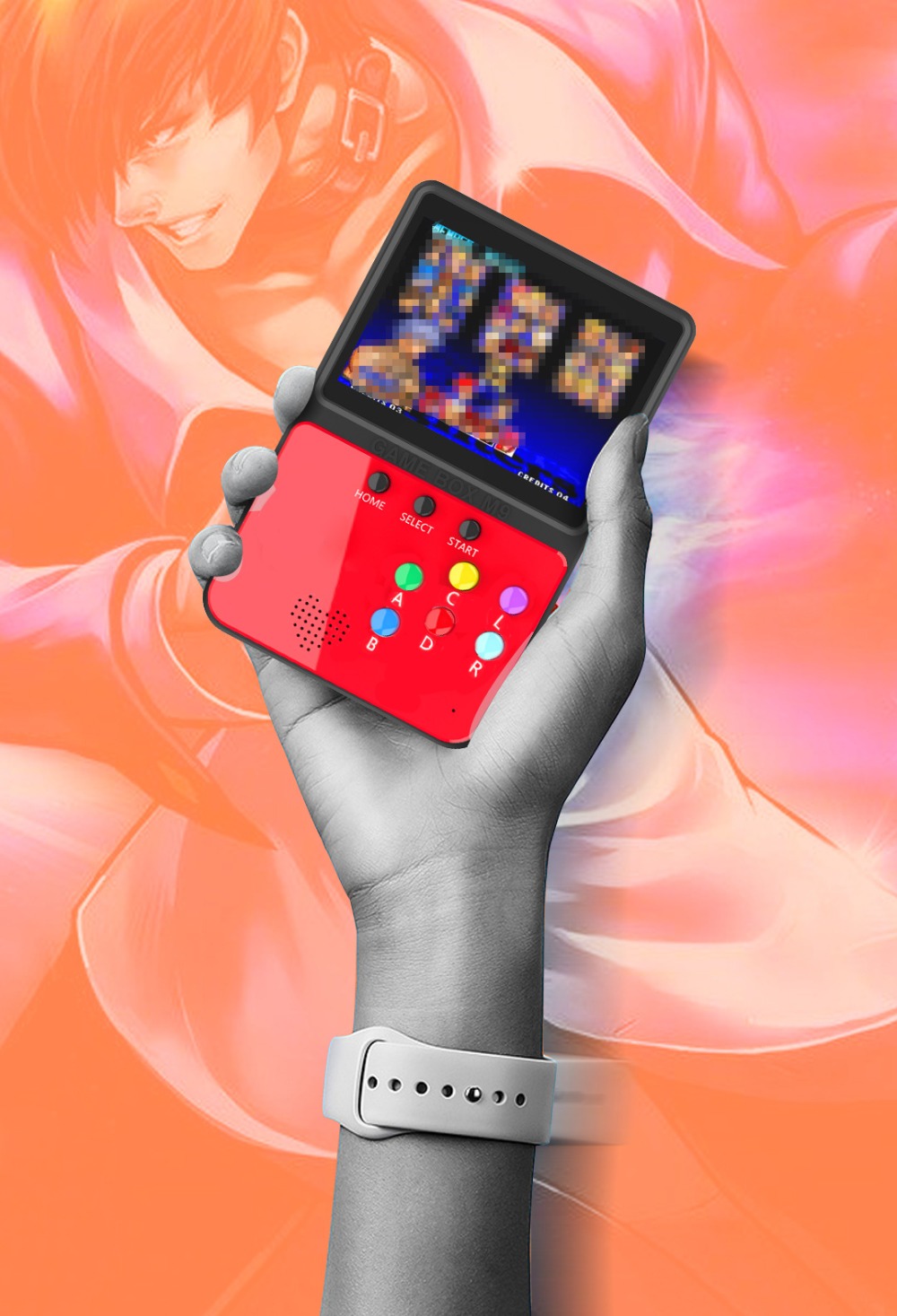 SUP M9 Game Box Console support 2 Players output to TV Classic Game Console 16 Bit Handheld Game Player. 
