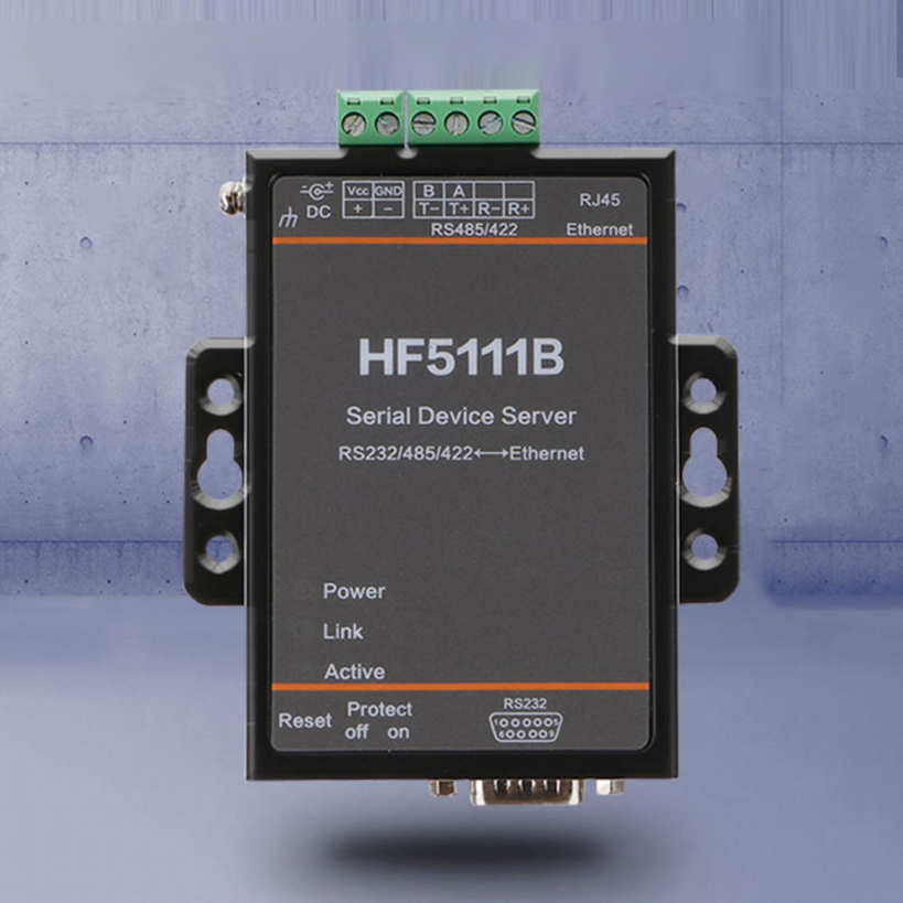 HF-5111B Serial Server 3-in-1 RJ45 RS232/RS485/RS422 to Ethernet DTU. 