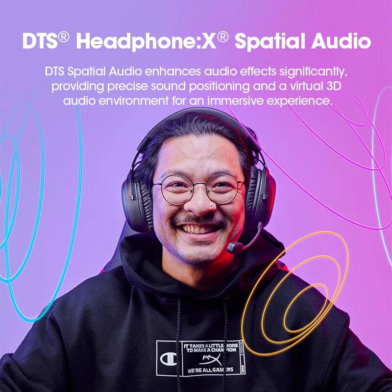 HyperX Cloud 3 IIl Wireless Gaming Headset FPS headset Noise Cancellation Condenser mic 120 hours battery life For PC PS4/PS5. 