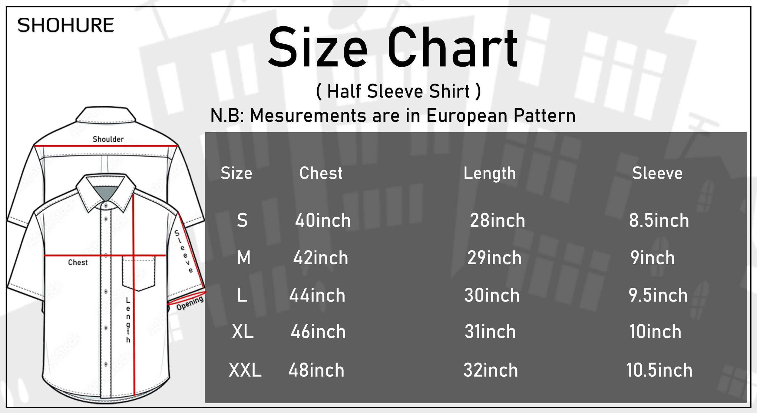 Shohure Micro Stretch Half Sleeve Shirt. 