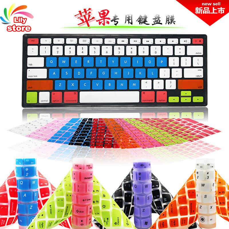 【happy one】14 Colors Silicone Cover Skin for Apple Macbook Pro 15 protector for mac book air 13 for mac retina 13.3 15.4. 