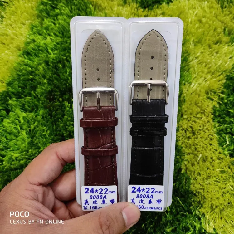 24mm alligator watch discount strap