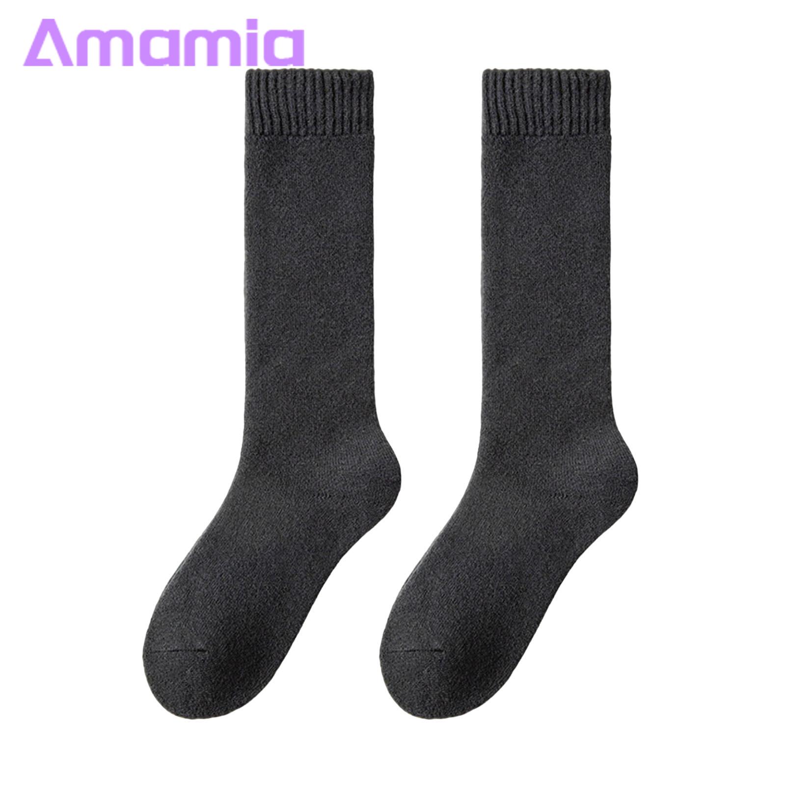 Winter Stockings Cozy Knee-length Winter Socks for Women Thick Plush Material High Elasticity Anti-slip Warm Comfortable Sleeping Stockings Perfect for Cold Weather Warmth Stockings
