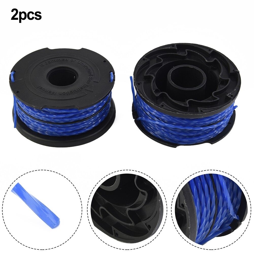 2x Spool & Line For BLACK+DECKER GL652 GL653 GL65 String Trimmer Spare Parts