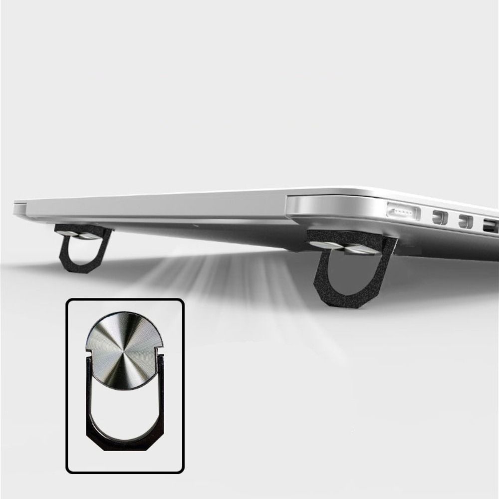 Keyboard Stand Riser Self-Adhesive Mini Foldable Laptop Stand Invisible Mini Invisible Notebook Holders Metal Portable Self Adhesive Laptop Stand Notebook