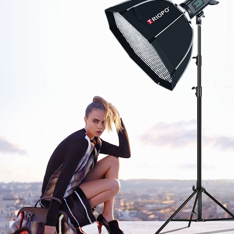 New- TRIOPO S65 Diameter 65cm Honeycomb Grid Octagon Softbox Reflector Diffuser for Studio Speedlite Flash Softbox. 
