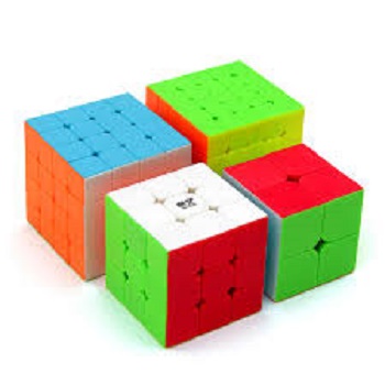 Rubiks Cube Combo Set of 2x2 3x3 4x4 5X5 high Speed stickerless Magic Cube. 