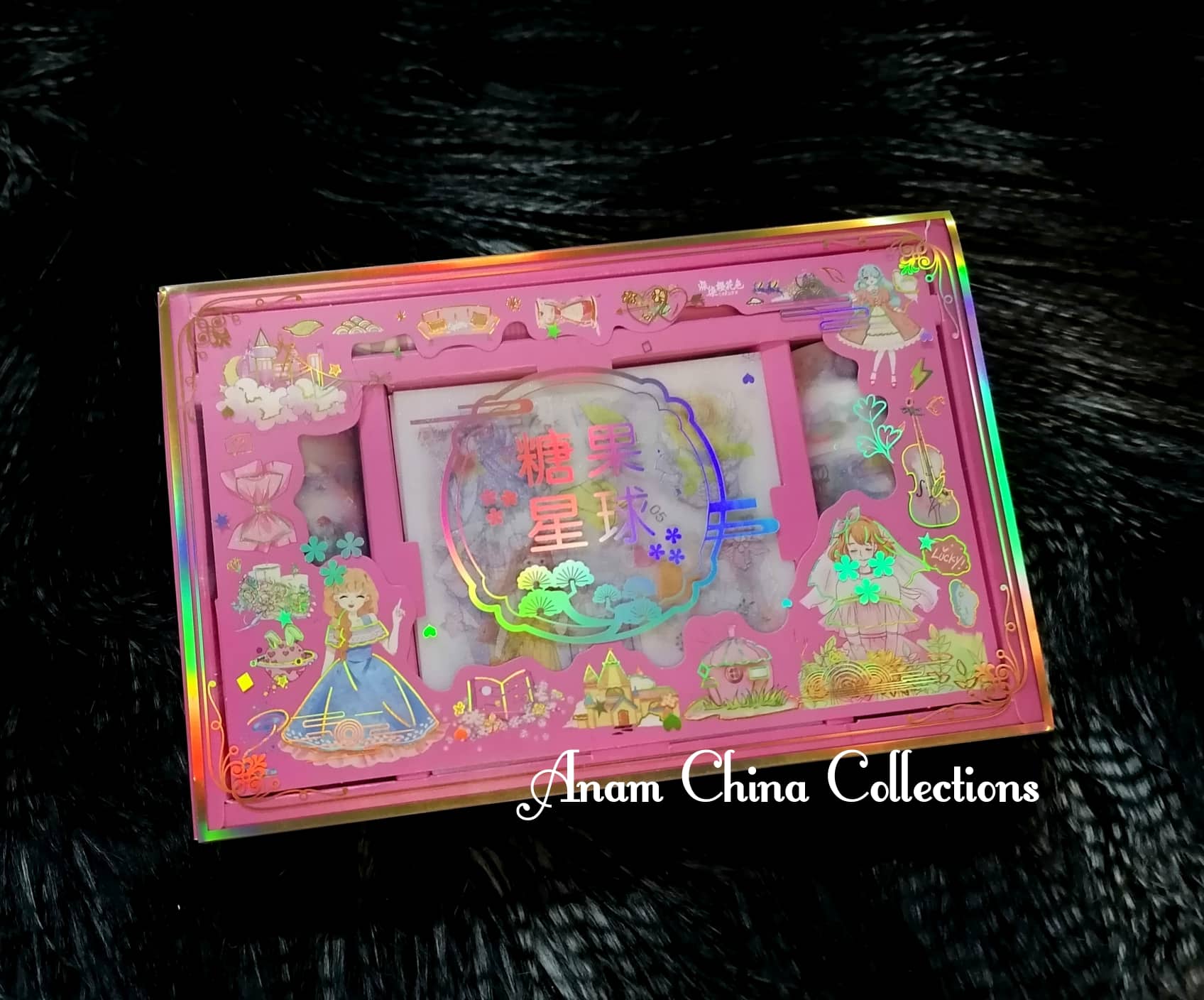 6ps Washi Tape,8ps Stickers & 1ps cutterKnife in one box