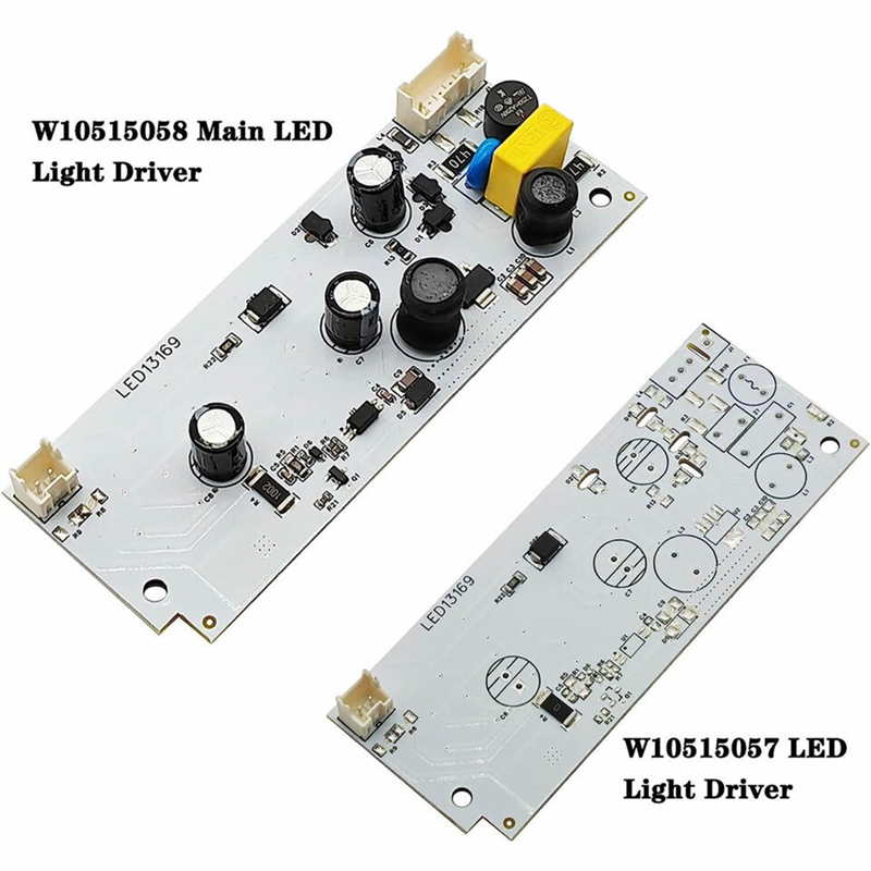 3pcs Refrigerator LED Light Driver Board Kit W10515058+W10515057 for Refrigerator LED Light Plate Easy to Use. 