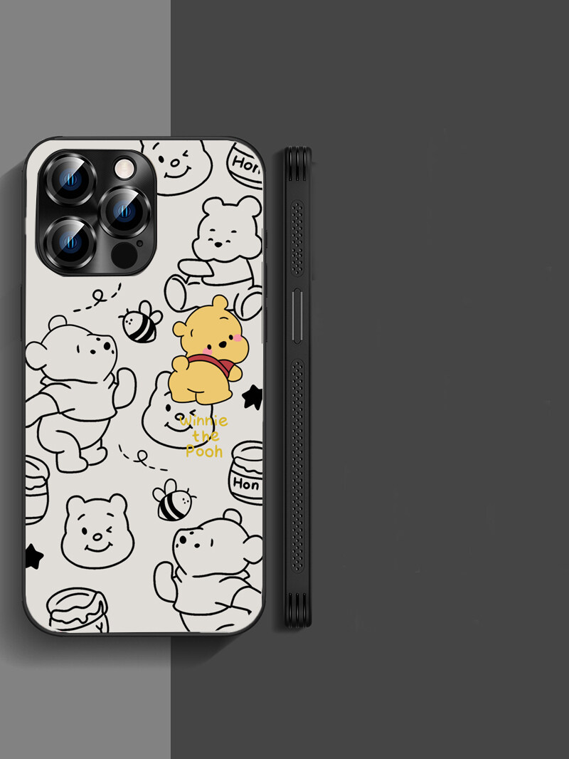 For Huawei Mate 8 Back Cover Case Fashion Cartoon cute little Winnie Soft Silicone Shockproof Camera Lens Protector Phone Cases. 