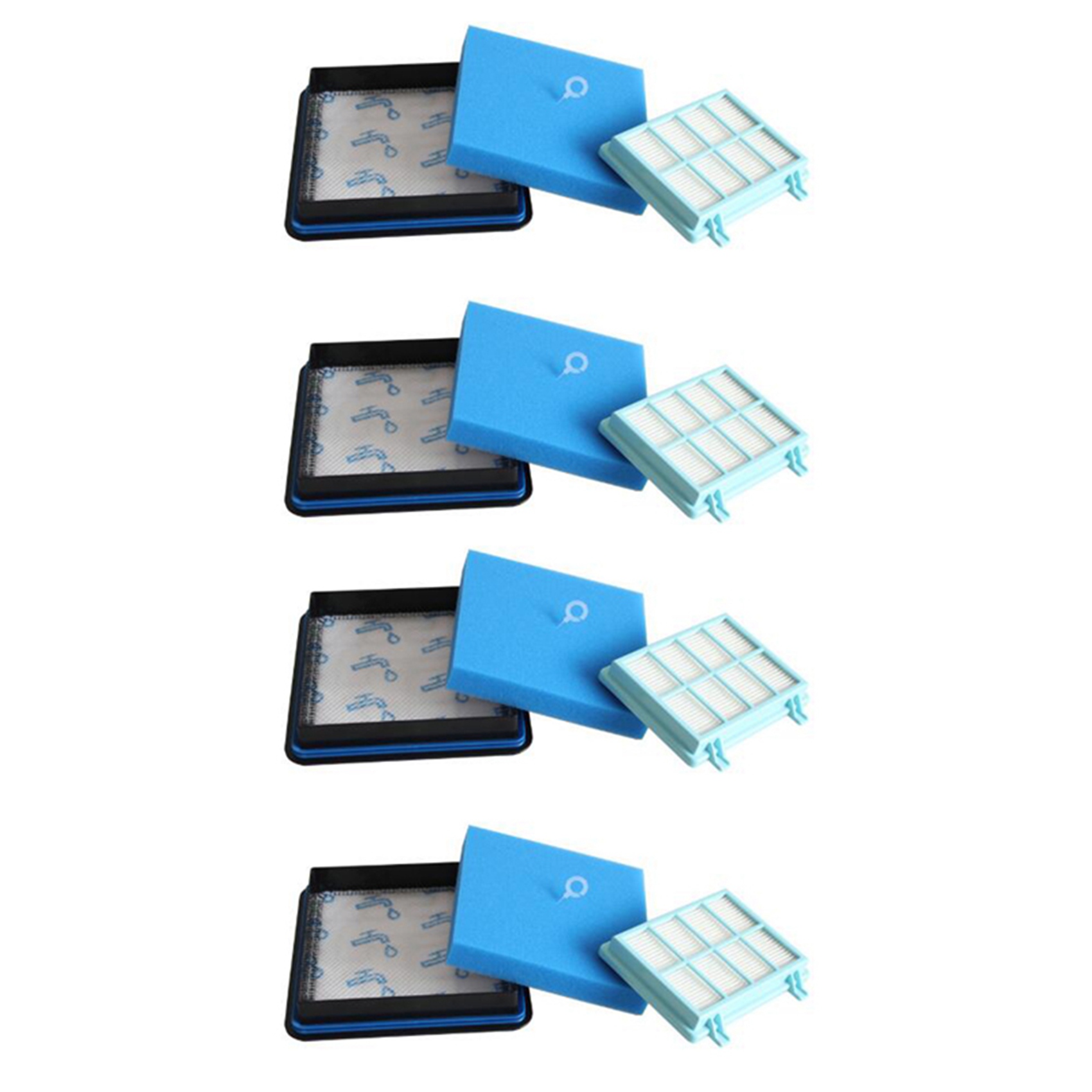 Pack of 4 Filter Set for Compact FC9331 FC9332 FC8010 Vacuum Cleaners