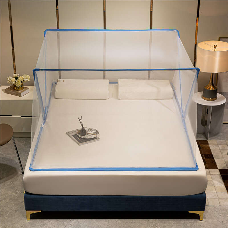 Lazy internet celebrity with the same foldable bottomless net, portable mosquito repellent cover, single person installation free for student up and down bunks. 