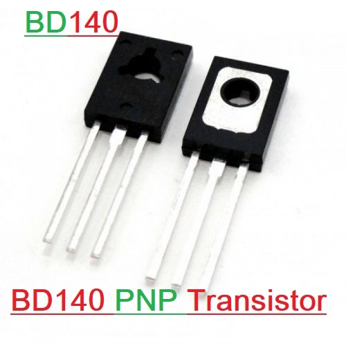 5Pcs- BD140 BD-140 BD 140 PNP Transistor 80V 1.5A PNP Power Transistor TO-126 Bipolar Transistor IC Medium Power Silicon PNP Triode Transistor 3 Pin Leads. 