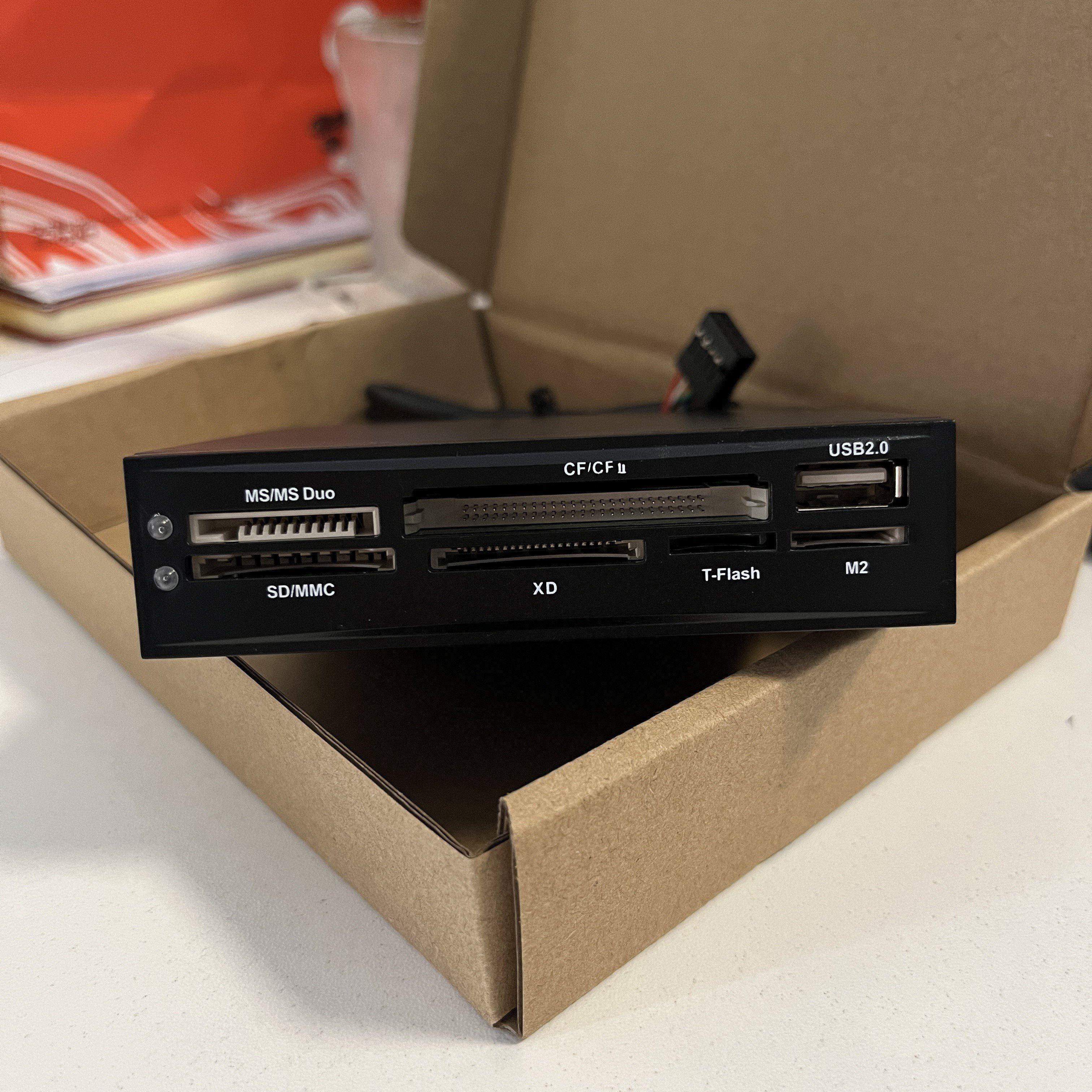 Onefavor 2.5 3.5 Built-in All-in-one Card Reader Multimedia USB 3.0 Support CF/CF II TF XD SD/MMC MS Cards Card Reader. 