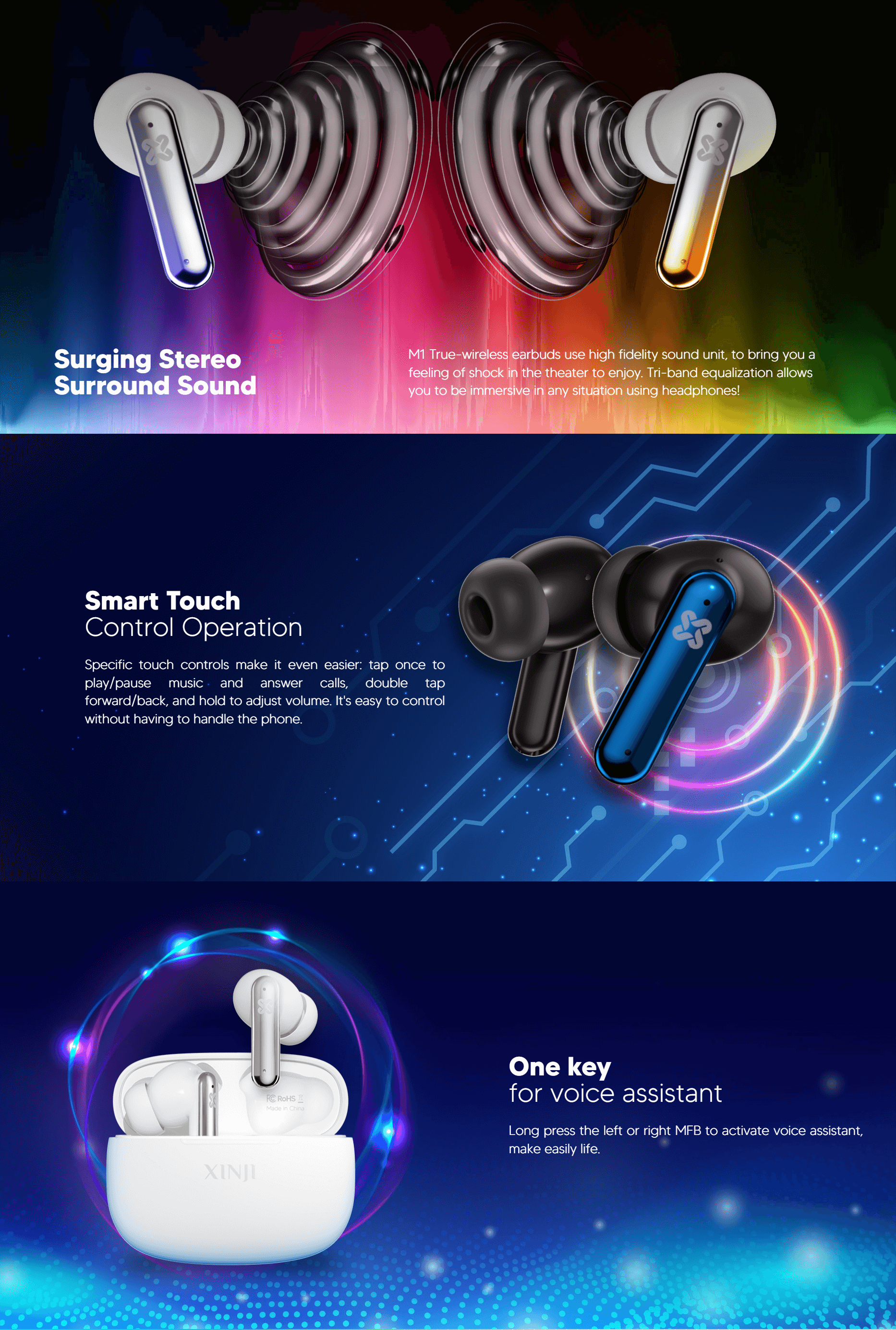 Xinji Stone M1 TWS Earbuds