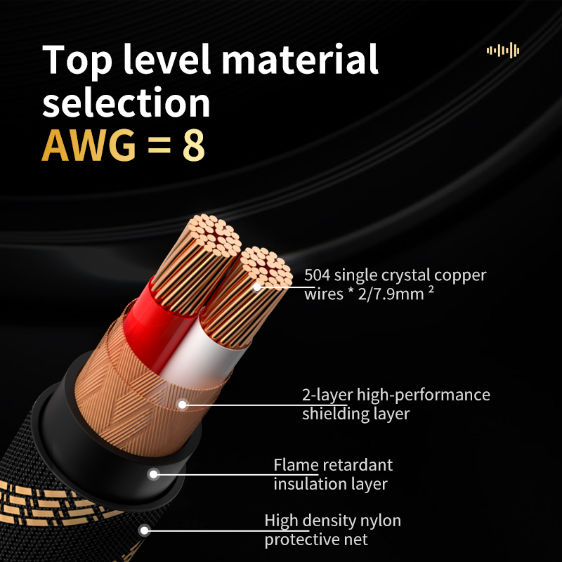 TODN speaker cable high end hifi audio cable 6N OCC speakers CABL replaceable banana plug Yplug Connecting the amplifier. 