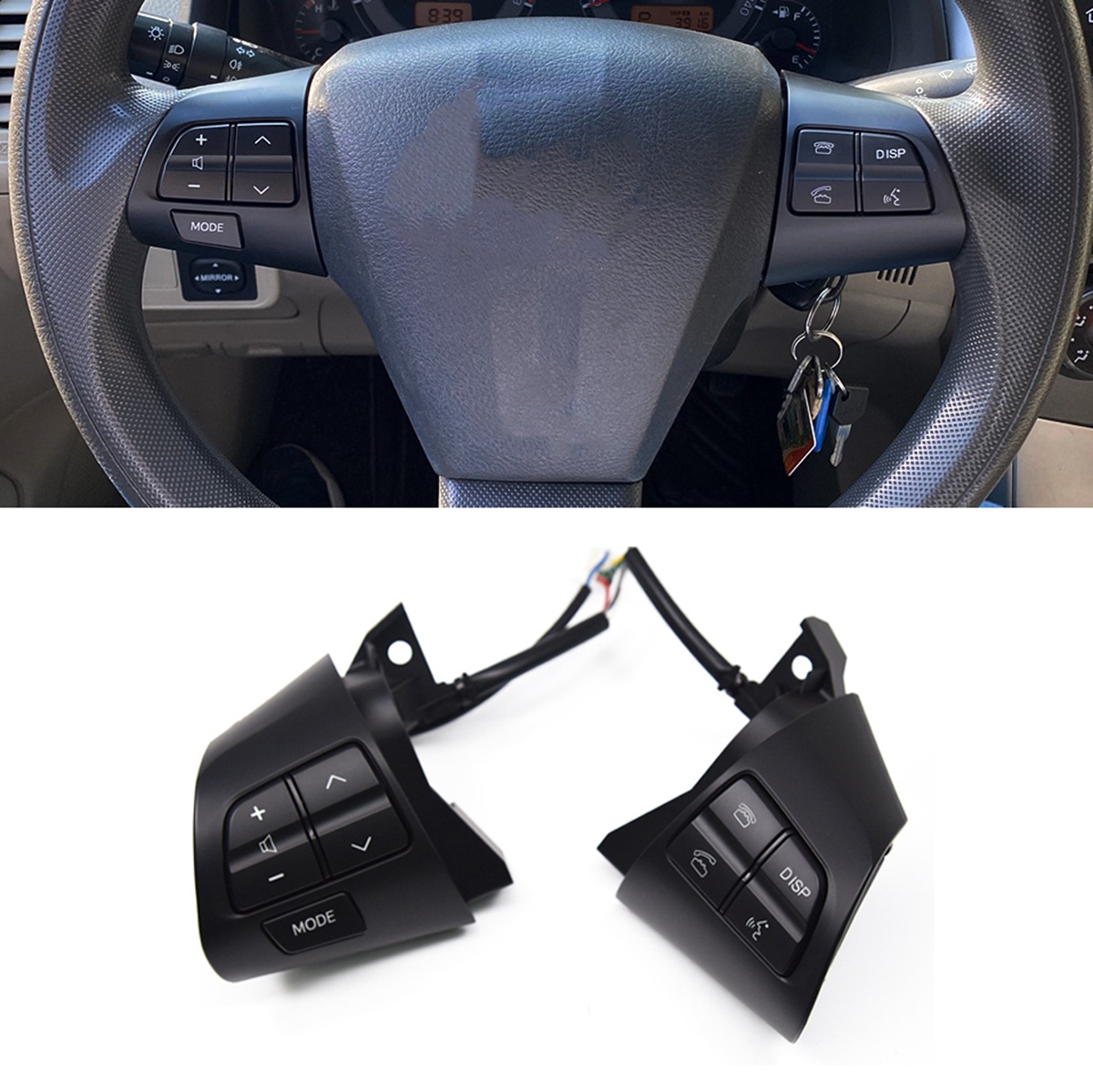 Car Accessories Steering Wheel Audio Control Switch Button Fit for Toyota Corolla 06-13. 