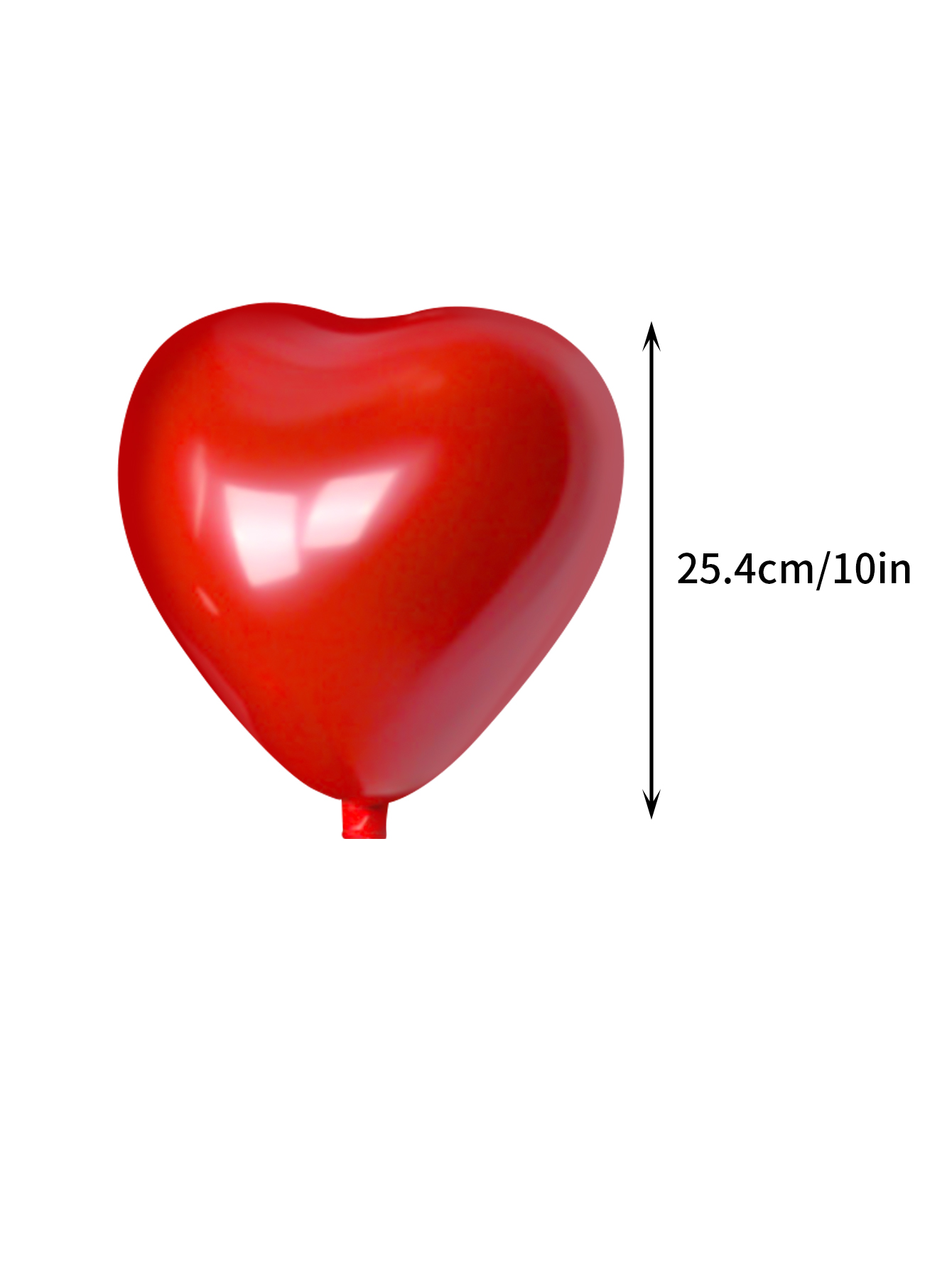 10pcs Heart Shaped Red Latex Balloons Are Unbreakable and Reusable.. 