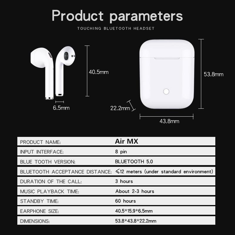 i20 TWS Bluetooth Earbuds Air XY Wireless PK w1 Chip LK TE9 LK-TE9 Earphone 1:1 Size PK i10 i11 i10tws i13 i14 i15 i16 tws. 