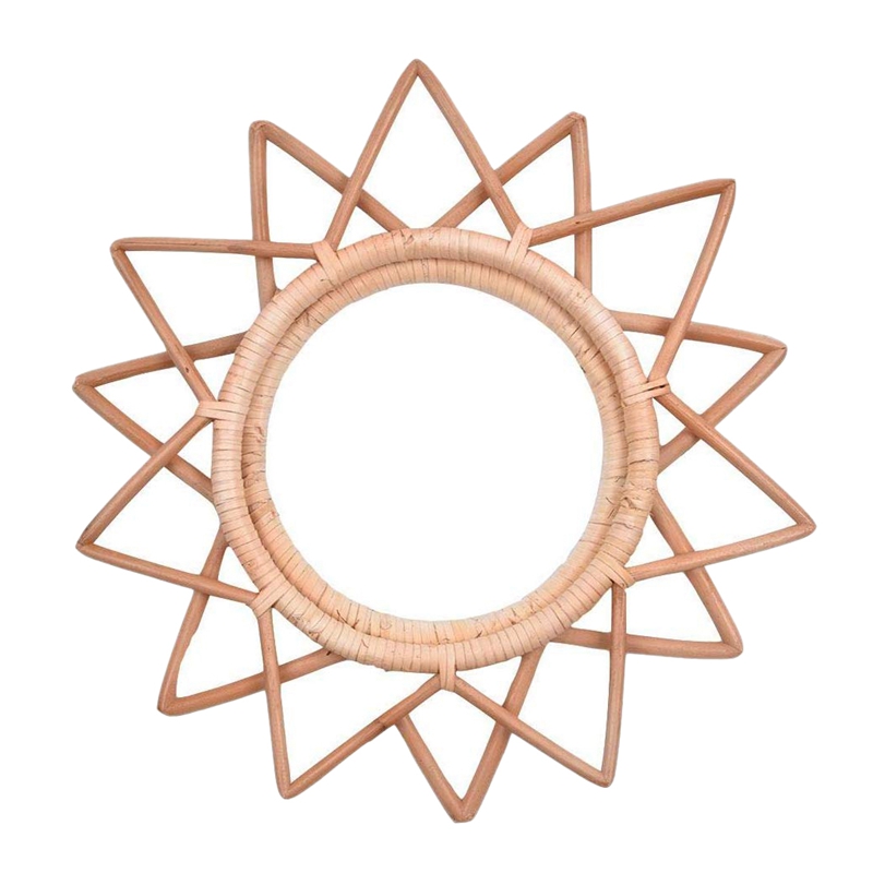 Rattan Round Wall Mounted Mirror Frame Nordic Natural Vine Handmade Mirror Frame Living Room Wall Hanging Ideas For Living Room Entrance Art Mirror Dressing Table Mirror Buy Online At Best Prices In Bangladesh