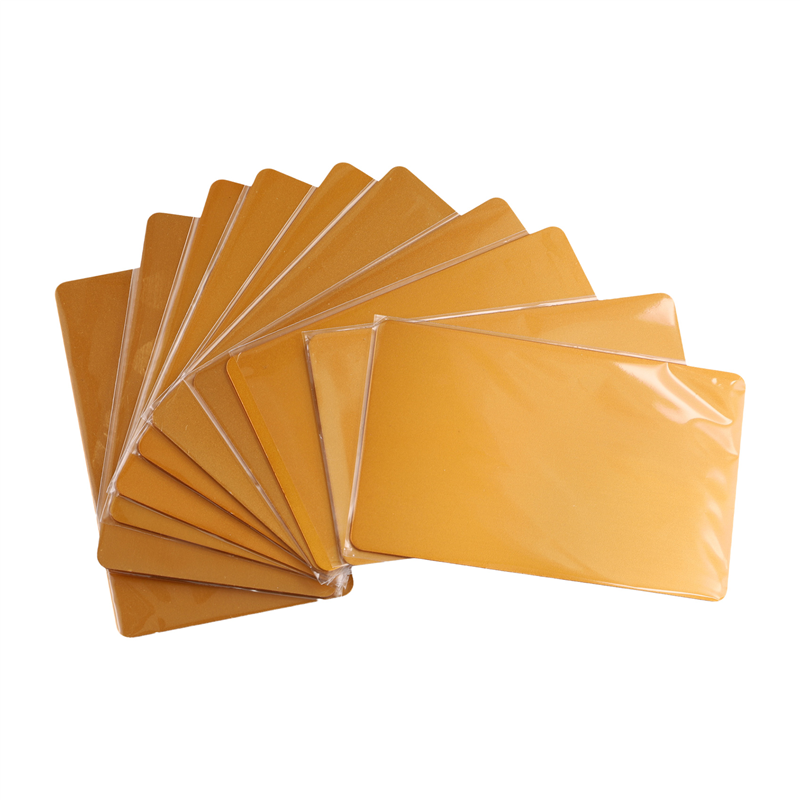 10Pcs/Set 0.8mm Thickness Metal Business Cards Diy Engraving DIY Card Office Supplies Blank Laser Blanks for Engraving