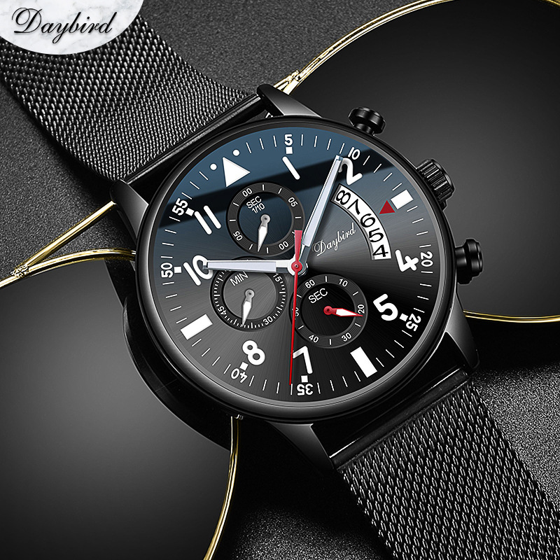 Proud Bird New Watches Men's Watch Pilot Multi functional Student Sports Quartz Watch Live Source Factory