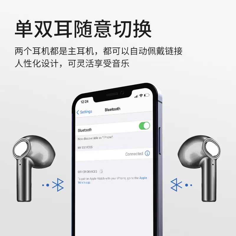 XT3 Digital Wireless Bluetooth Headset FCC/CE/ROHS Stereo Binaural In-Ear Transparent Cross-Border Exclusive. 