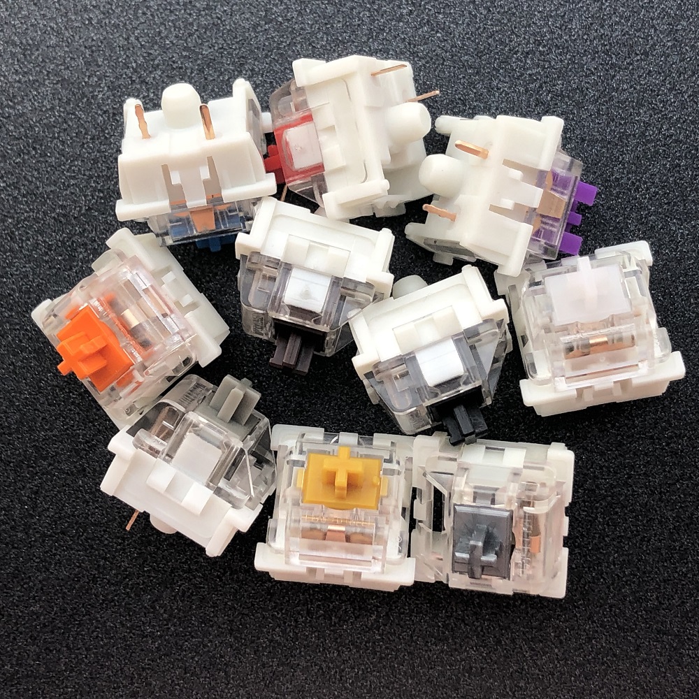 Outemu Switch Mechanical Keyboard Switch 3Pin Clicky Linear Tactile Silent Switches RGB LED SMD Gaming Compatible With MX Switch. 