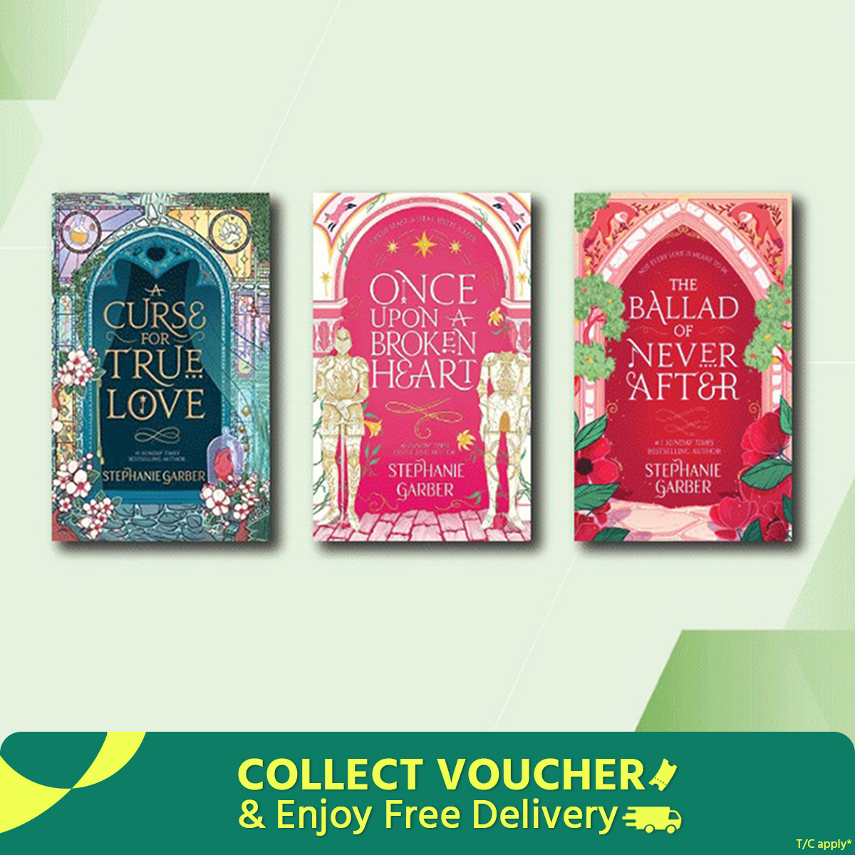 Once Upon a Broken Heart (3 book series) by Stephanie Garber (White Print)