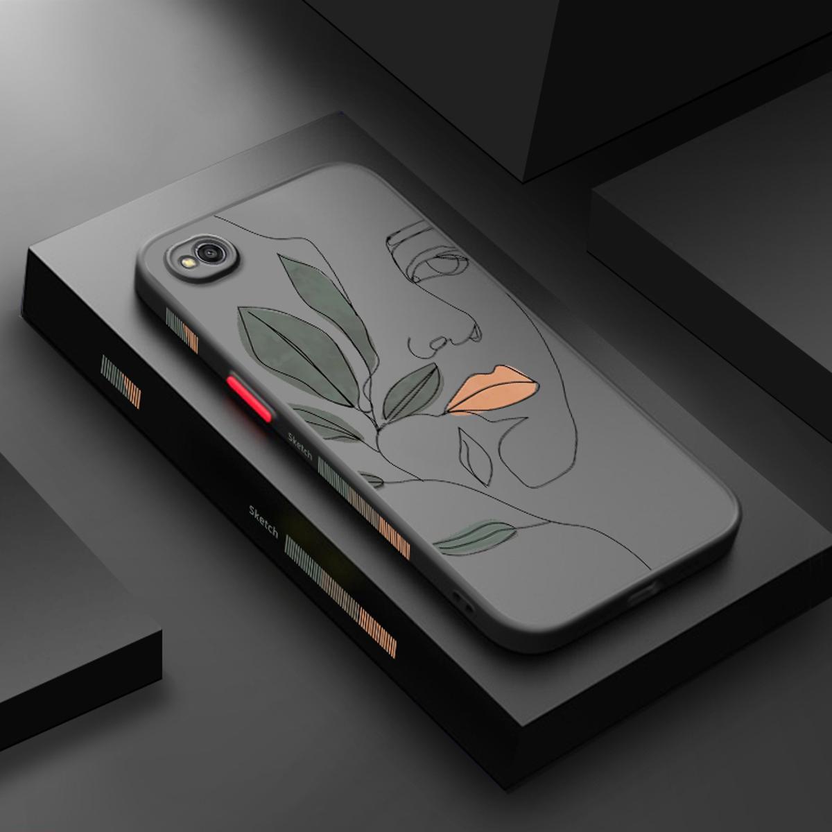 【Lejia】For Xiaomi 4A case 4x simple art face frosted transparent hard cover soft matte edge square silicone case full back cover camera Design phone case shockproof case
