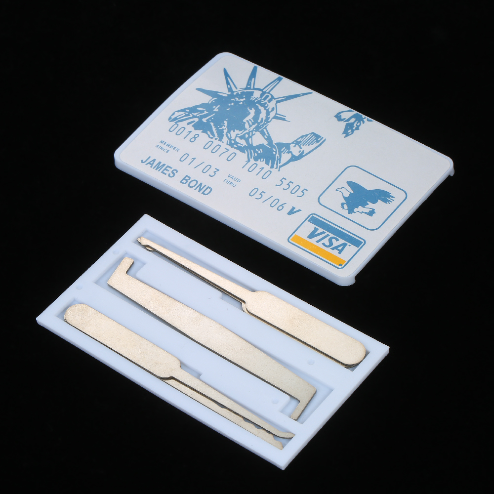 5 PCS Lock Picking Set Practice Locksmith Tools Lockpicking Kit for Beginners Professionals Kids. 