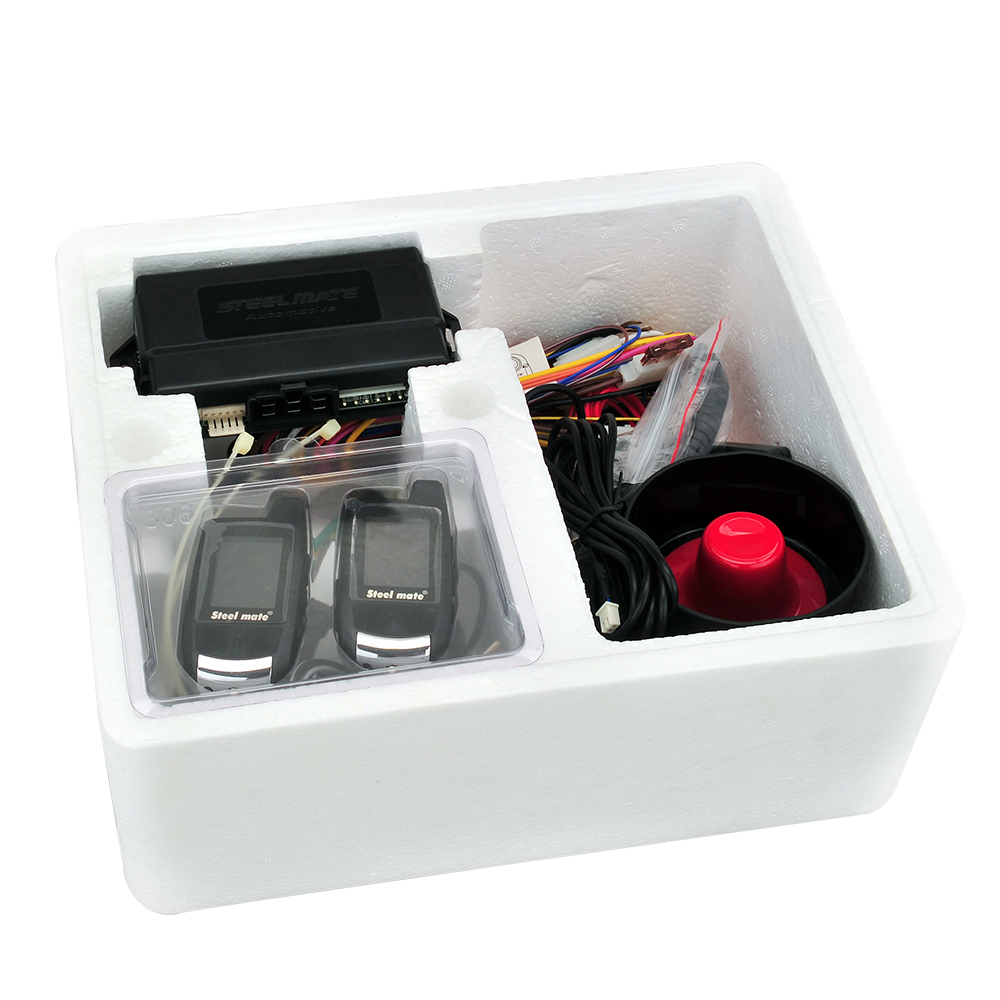 Steelmate 888E Two Way LCD Car Alarm Keyless Entry Security System. 