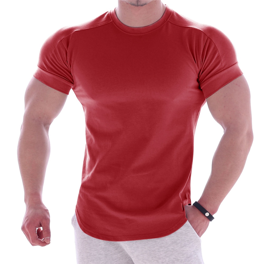 Gym T-shirt Men Short sleeve T-shirt 