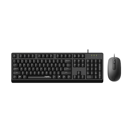 Rapoo X130 Pro Wired Black Keyboard & Mouse Combo