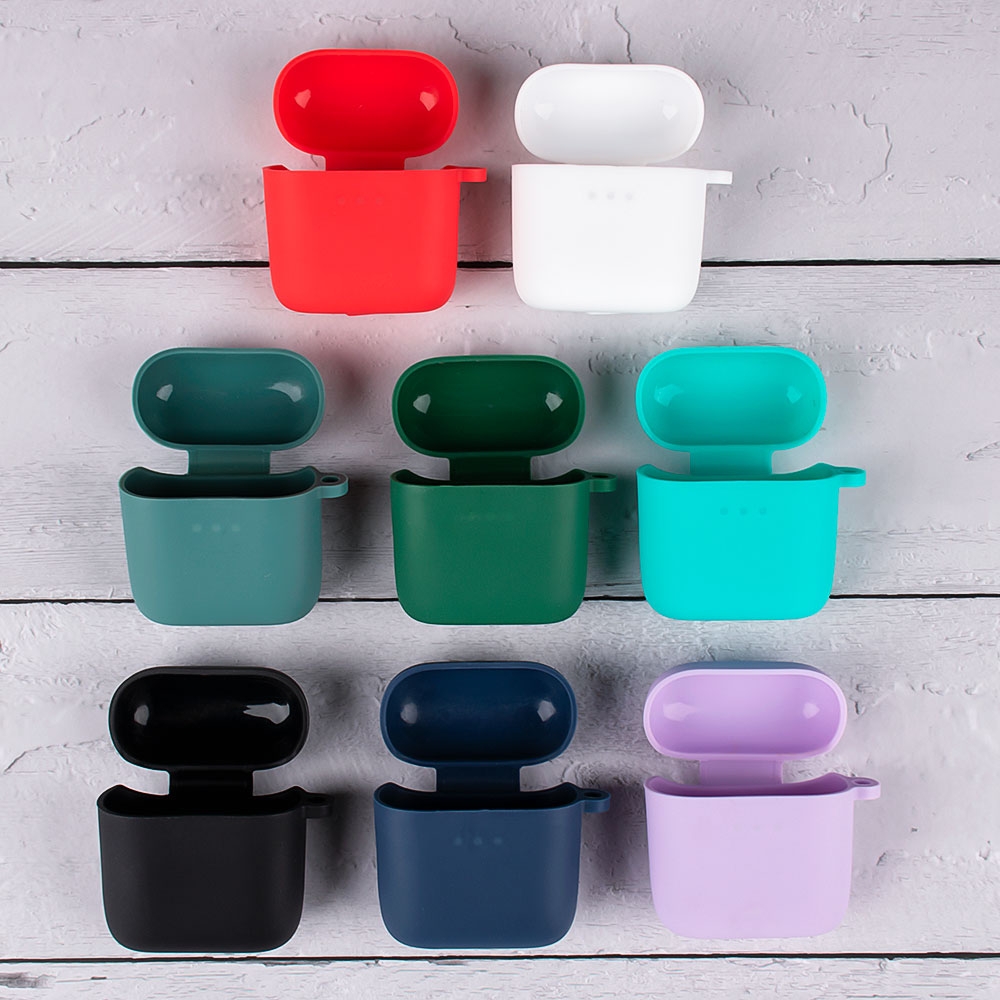 For Boat Airdopes 131 Silicone Earphone Protective Case with Hook. 