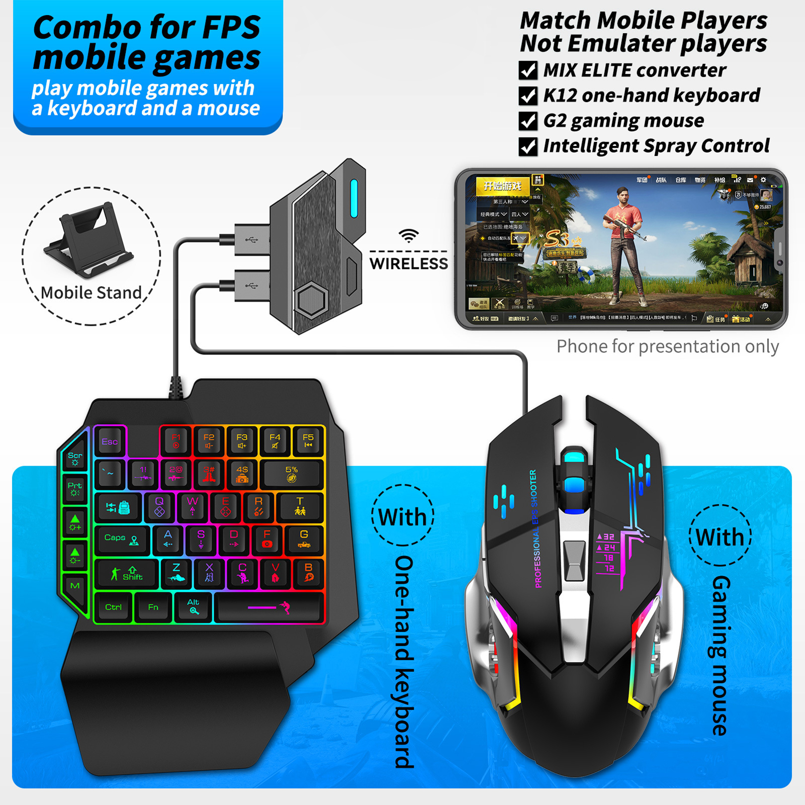 x mouse pubg mobile