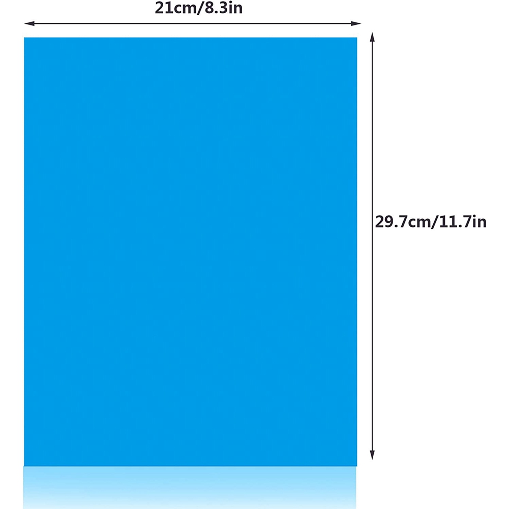 9Pcs Gel Light Filter Color Correction Colored Overlays Film for Film,Video,Photo,Stage (Blue)