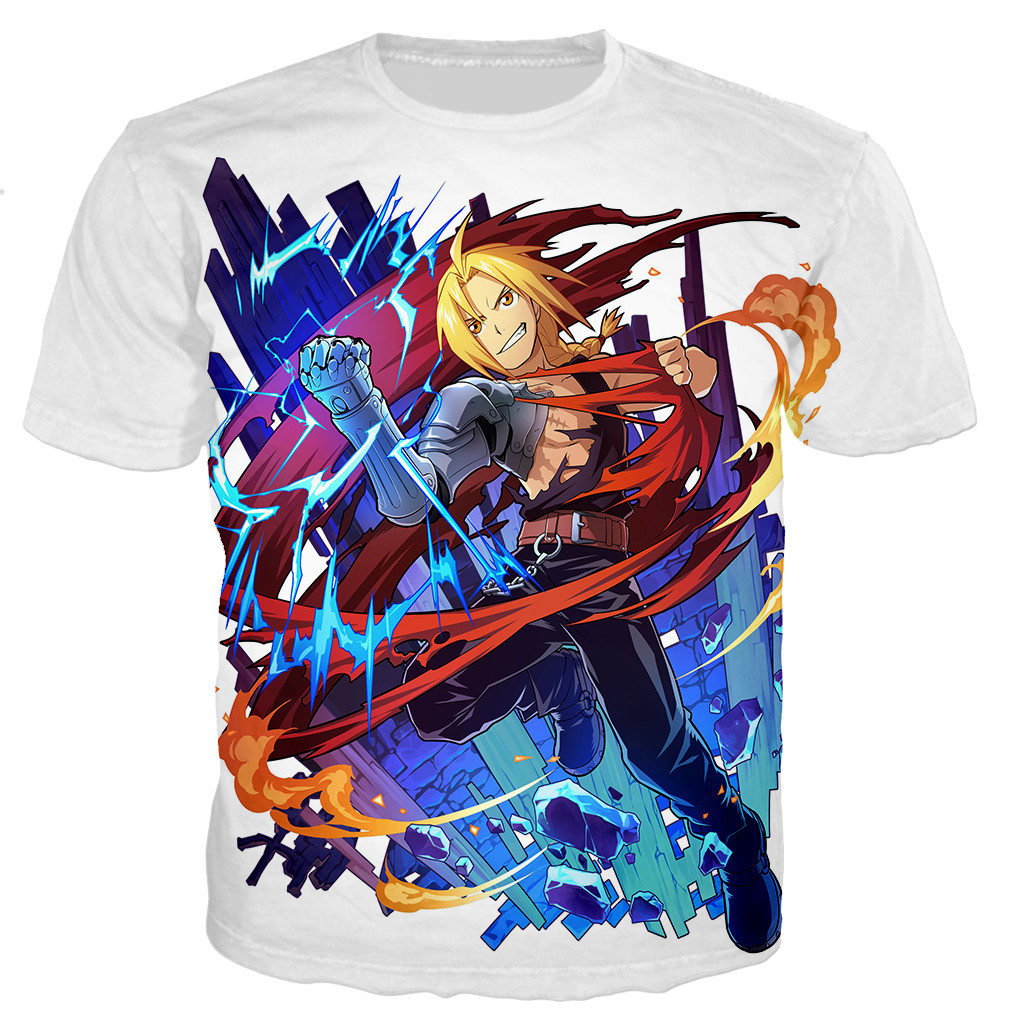 Fullmetal Alchemist Brotherhood T Shirt Men/women 3D Printed T-shirts Casual Harajuku Style Tshirt Streetwear Tops. 