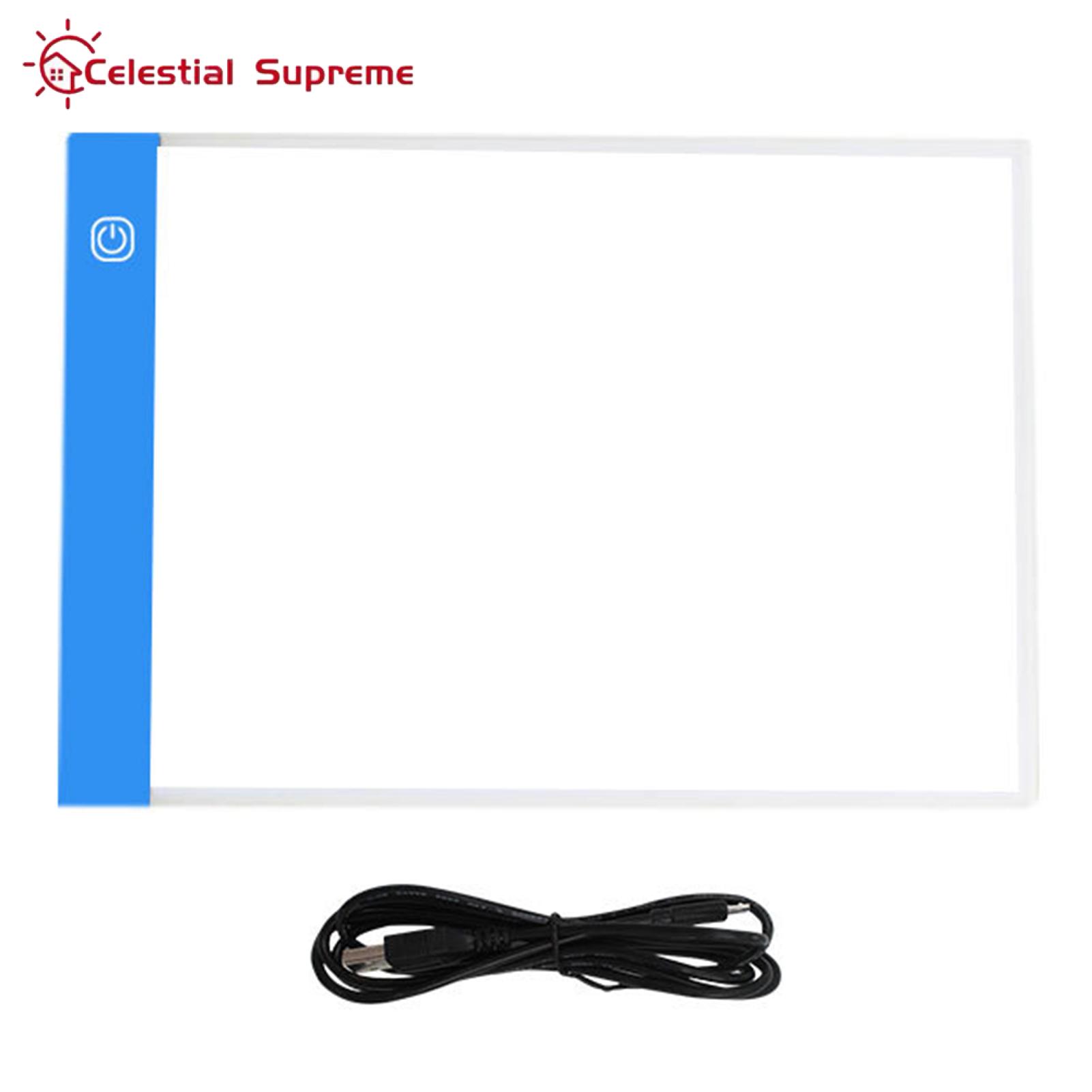 Drawing Light Box Ultra-thin A4 Led Light Pad for Rhinestones Painting Sketching 3 Brightness Levels Usb Cable Dimmable Tracing Light Box Ideal for Drawing Cartoon Light Box