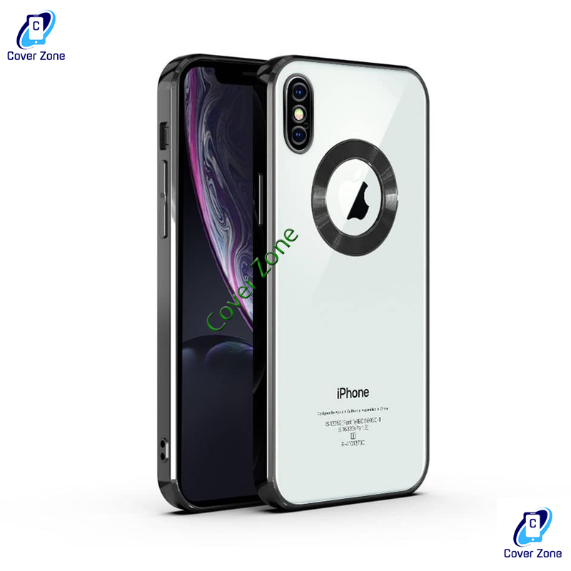 For Apple iPhone XS MAX CD Case Electroplated Logo View Slim Shockproof Soft TPU Anti-Yellow Phone Case For iPhone XS Max Back Cover